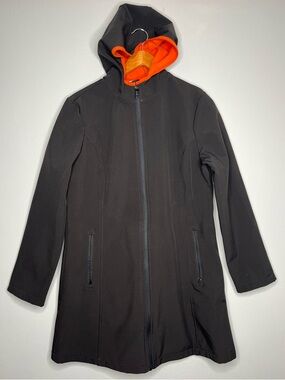 Totes Three Season Fleece Lined Hooded Water Resistant Rain Jacket Coat